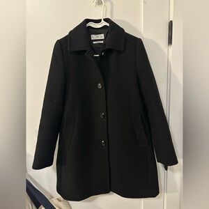 Mango Classic Black Pea Coat